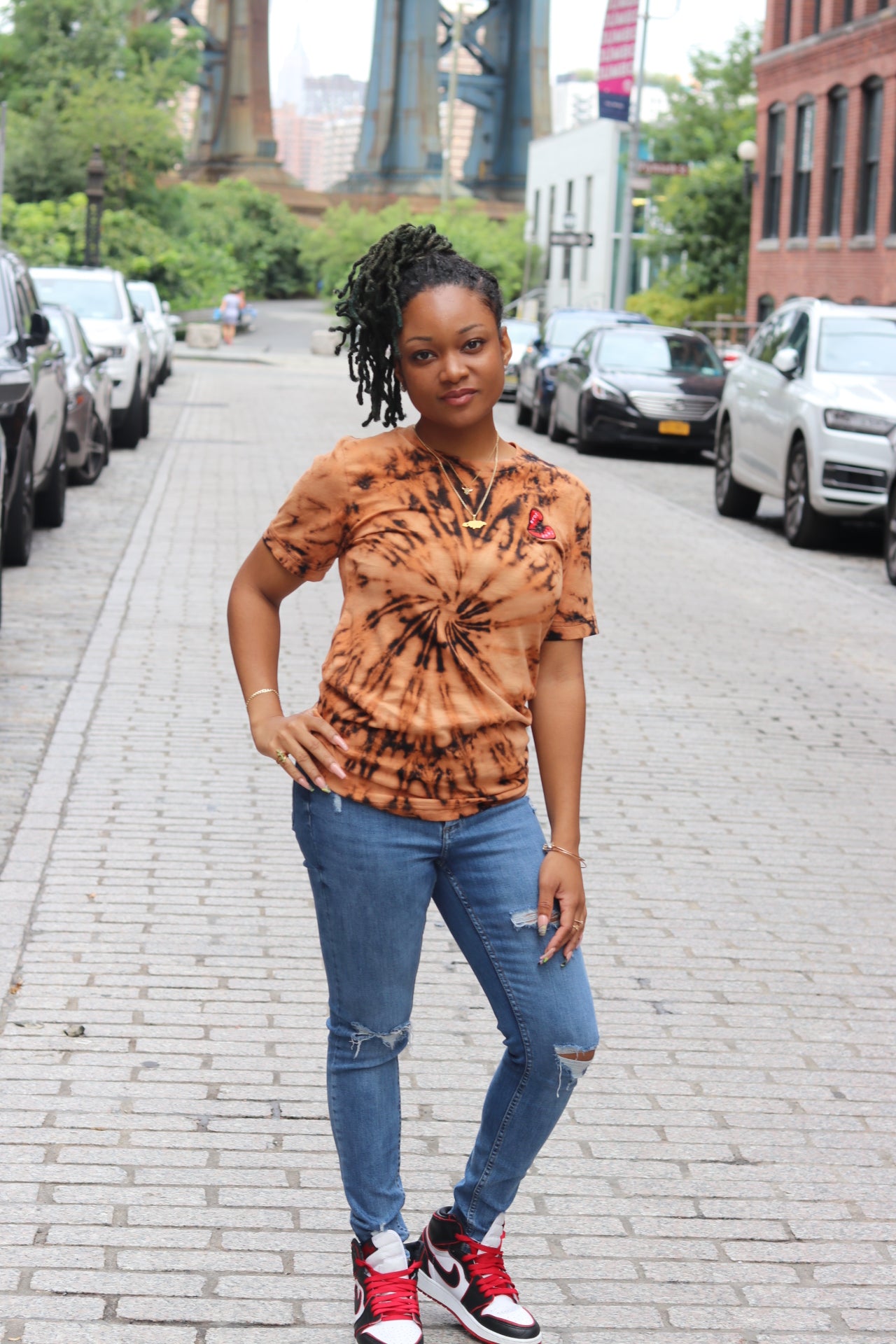 LH Short Sleeve T-Shirt (Bleached+ Spiral)